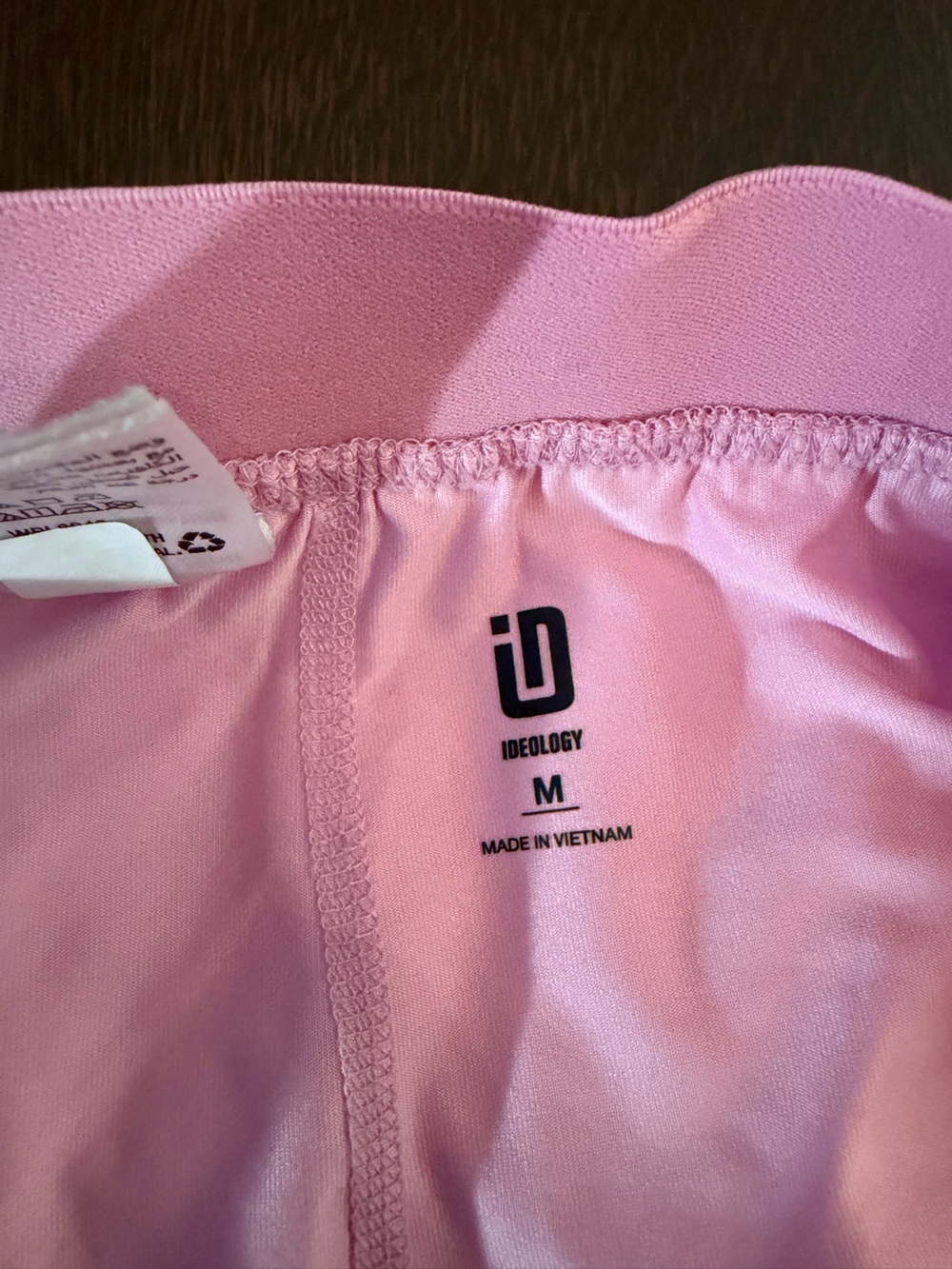 Ideology Pink Gathered Pleated Athletic Tennis Skirt skort with shorts - Picture 5 of 5